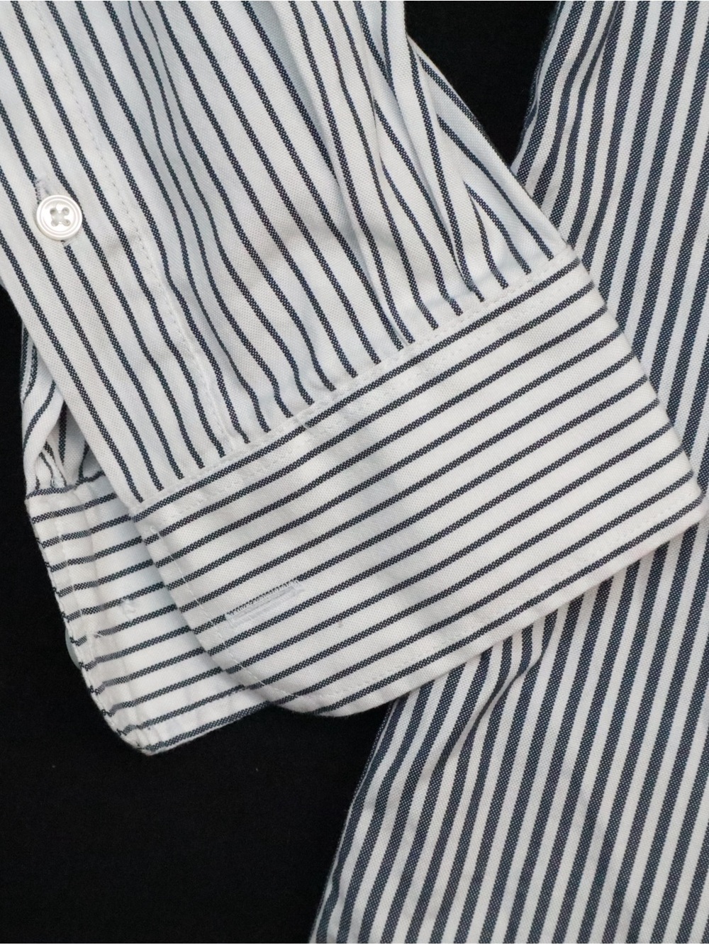 Lacoste Unisex Large Croc Striped Cotton Shirt Casual Long Sleeve Size Medium - Picture 11 of 14
